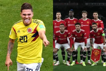Juan Fernando Quintero se dejó ver con un crack del Manchester United.