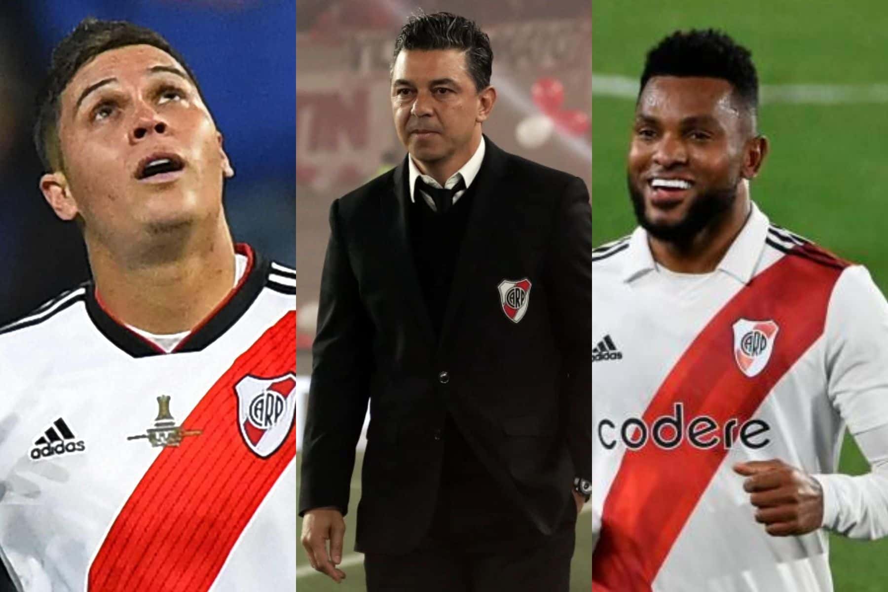 Juan Fernando Quintero y Miguel Ángel Borja recibieron buenas noticias en River Plate con Marcelo Gallardo antes de su partida.