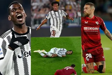 Juan Guillermo Cuadrado activo con la Juventus en la Semifinal de la UEFA Europa League 2023.