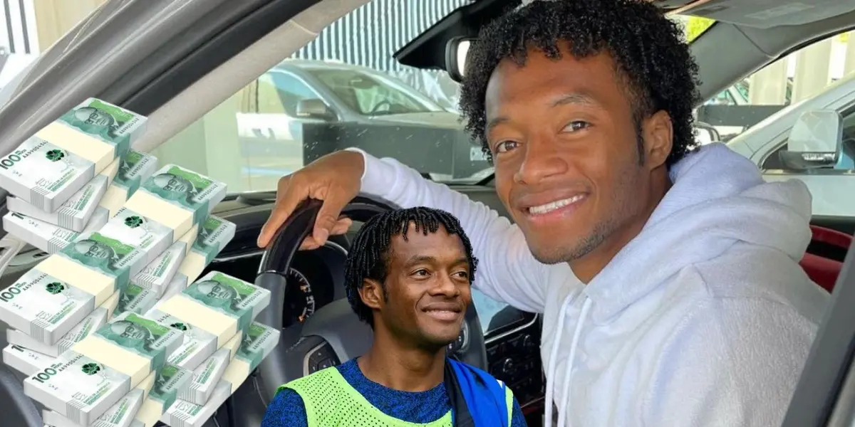 Juan Guillermo Cuadrado apareció en tremenda camioneta en las redes sociales.