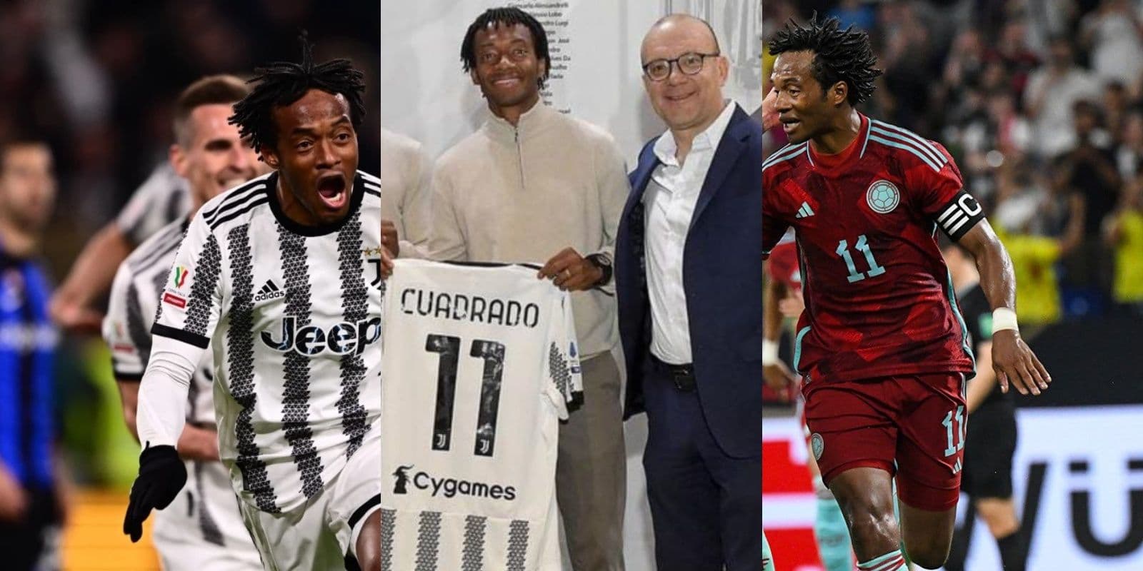 Juan Guillermo Cuadrado da las mejores noticias en la Juventus de Italia.