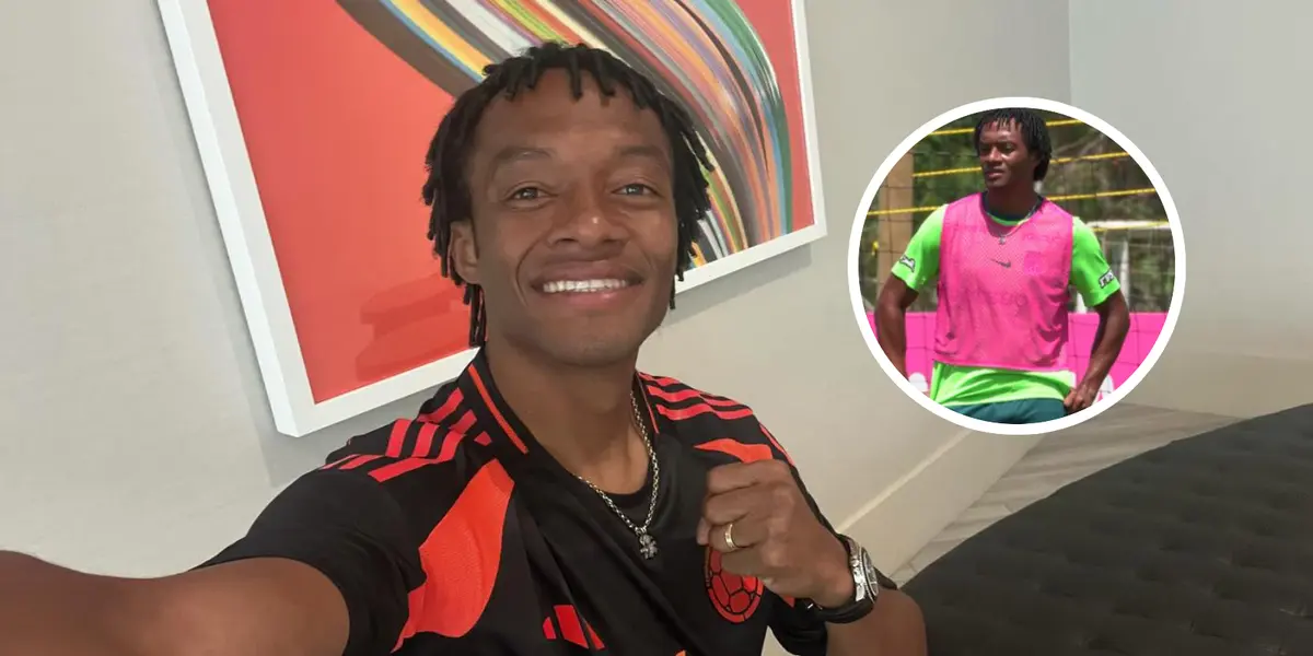 Juan Guillermo Cuadrado define su futuro mientras entrena con Nacional Foto: Redes de Juan Guillermo Cuadrado y Noticias del verde en X