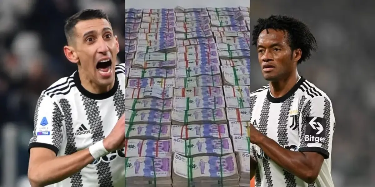 Juan Guillermo Cuadrado es de los mejores pagados en la Juventus de Italia y llama la atención lo que le pagan a su compañero Ángel Di María.