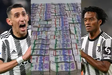 Juan Guillermo Cuadrado es de los mejores pagados en la Juventus de Italia y llama la atención lo que le pagan a su compañero Ángel Di María.