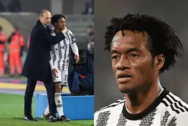Juan Guillermo Cuadrado no la pasa bien en la Juventus de Italia y su entrenador Massimiliano Allegri lo quiere borrar.