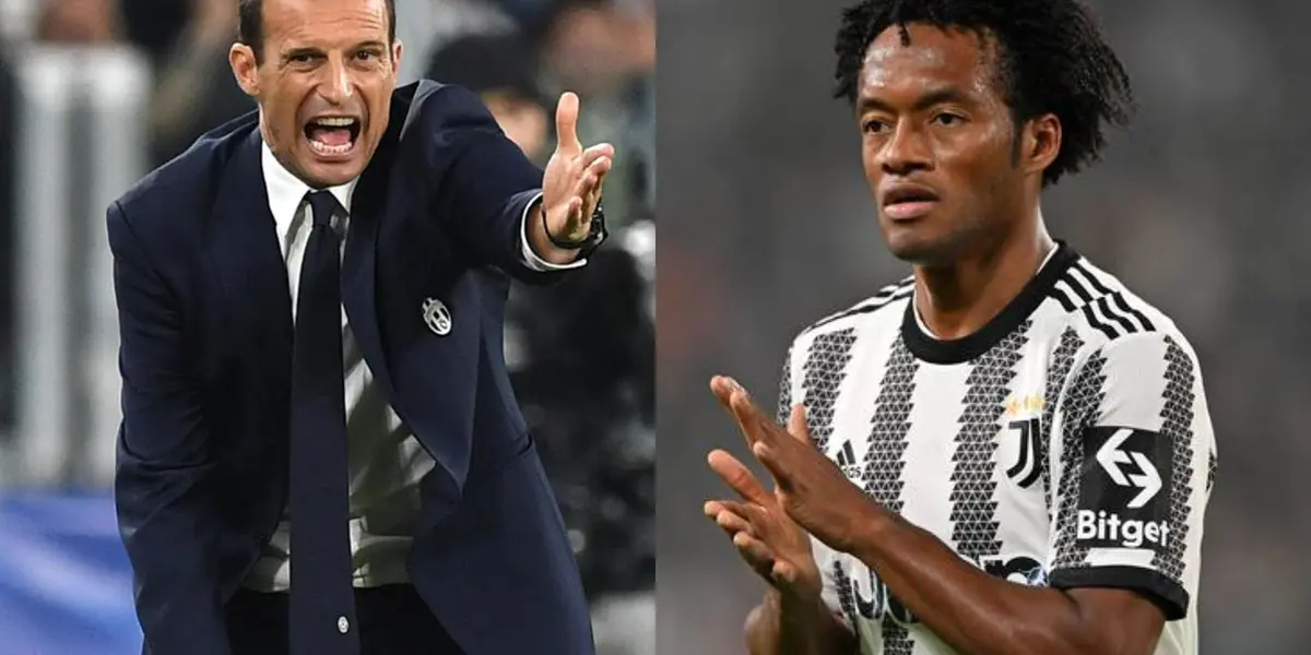 Juan Guillermo Cuadrado la pasa mal en la Juventus y la relación podría estar fracturada con su entrenador.