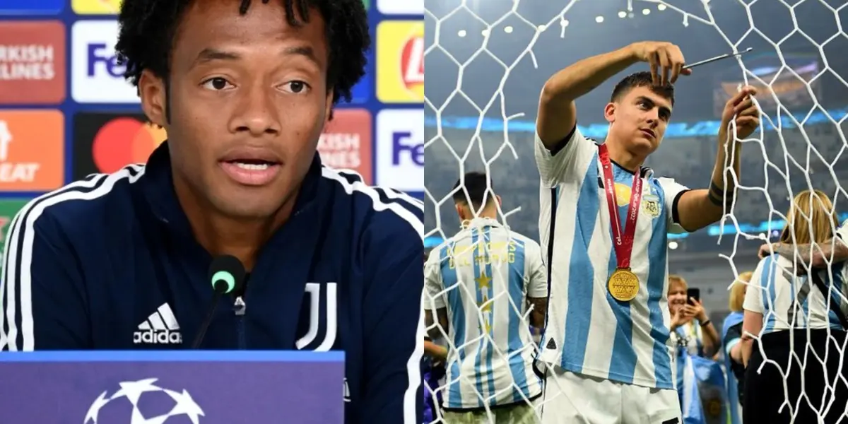 Juan Guillermo Cuadrado le envió un mensaje a Paulo Dybala tras la final del Mundial de Qatar 2022.