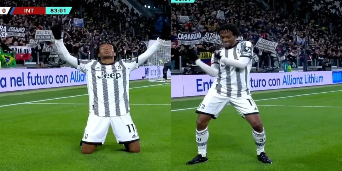 Juan Guillermo Cuadrado marcó un golazo con la Juventus contra el Inter de Milán