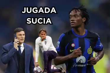 Juan Guillermo Cuadrado no la pasa nada bien en el Inter de Milán.