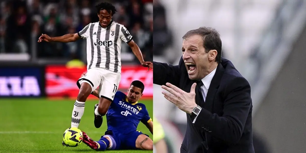 Juan Guillermo Cuadrado con opciones de seguir en la Juventus de Italia.