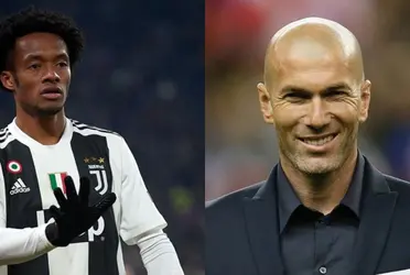 Juan Guillermo Cuadrado podría tener en la Juventus como nuevo entrenador a Zinedine Zidane.
