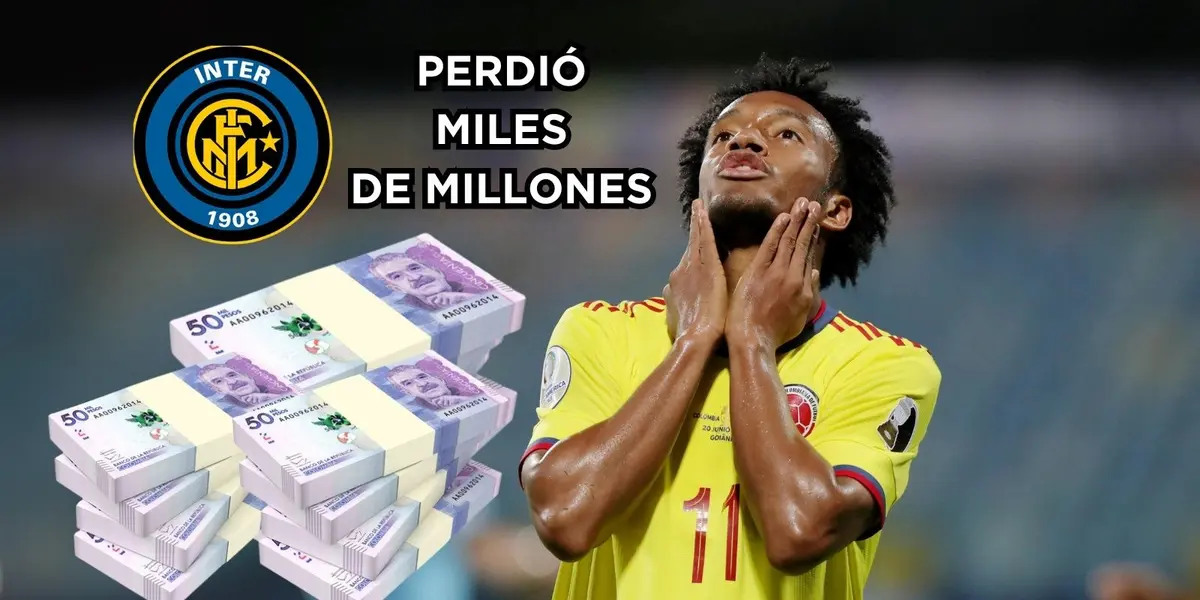 Juan Guillermo Cuadrado por irse al Inter de Milán dejó escapar una millonada en otro equipo.