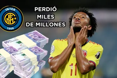 Juan Guillermo Cuadrado por irse al Inter de Milán dejó escapar una millonada en otro equipo.