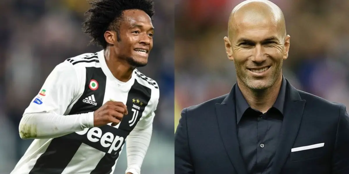 Juan Guillermo Cuadrado recibió una noticia en la Juventus y tiene que ver con Zinedine Zidane.