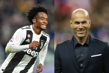 Juan Guillermo Cuadrado recibió una noticia en la Juventus y tiene que ver con Zinedine Zidane.