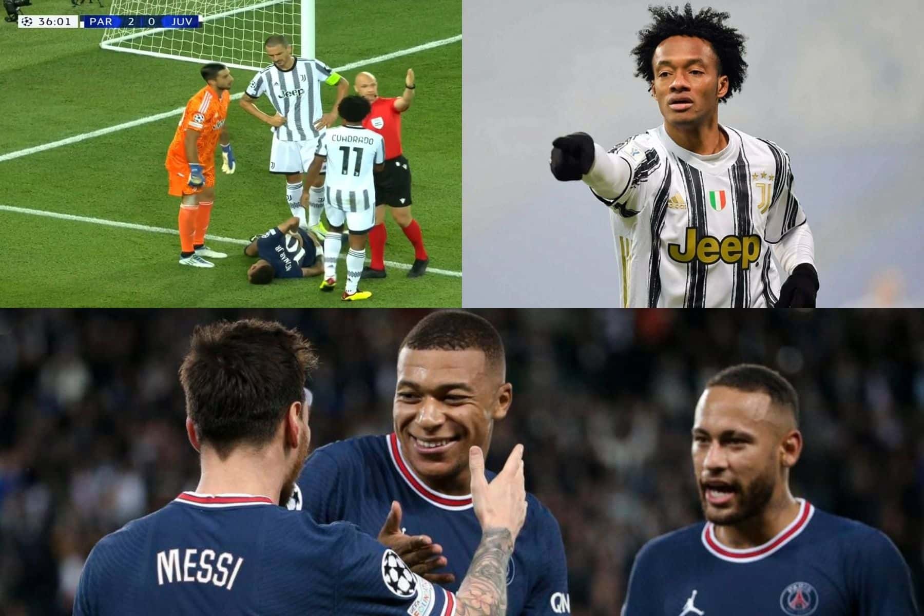 Juan Guillermo Cuadrado se enfrentó al PSG en la Champions League.