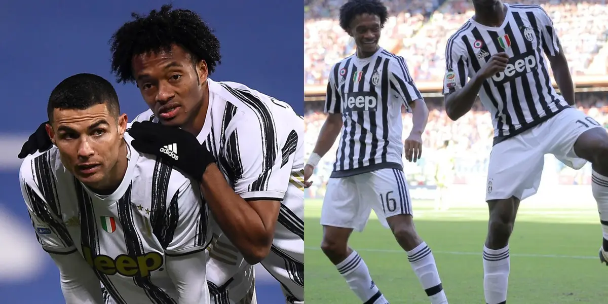 Juan Guillermo Cuadrado se hizo viral en un junte que tuvo Italia con Paul Pogba.