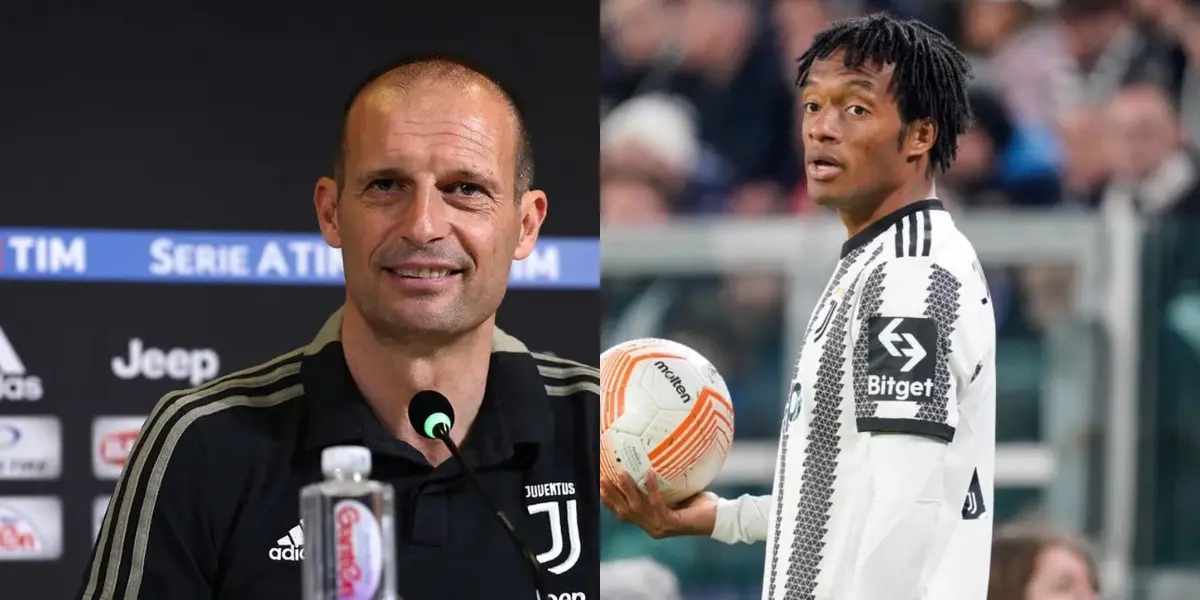 Juan Guillermo Cuadrado se podría marchar de la Juventus y su entrenador Massimiliano Allegi ha dejado ver parte del plan que tiene con el colombiano.