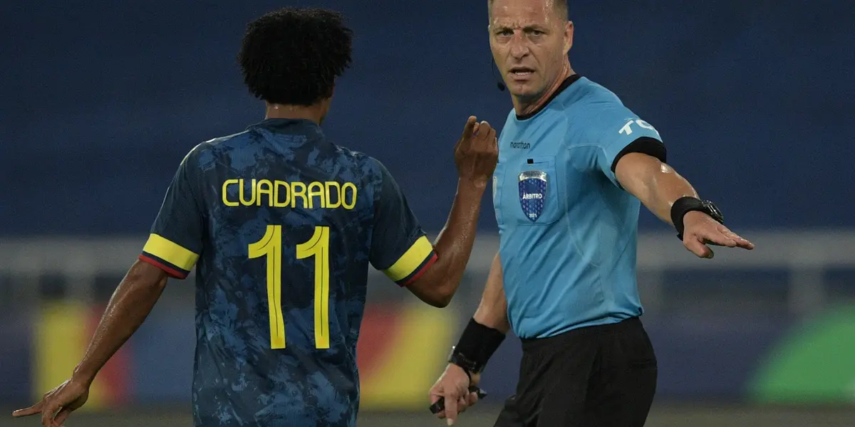 Juan Guillermo Cuadrado se refirió a la jugada polémica del partido.