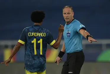 Juan Guillermo Cuadrado se refirió a la jugada polémica del partido.