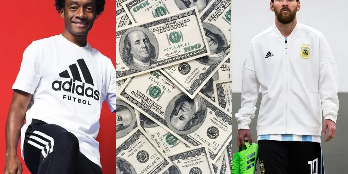 Juan Guillermo Cuadrado sorprendió en las redes sociales con un millonario negocio con Adidas a lo Lionel Messi.