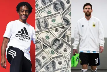 Juan Guillermo Cuadrado sorprendió en las redes sociales con un millonario negocio con Adidas a lo Lionel Messi.