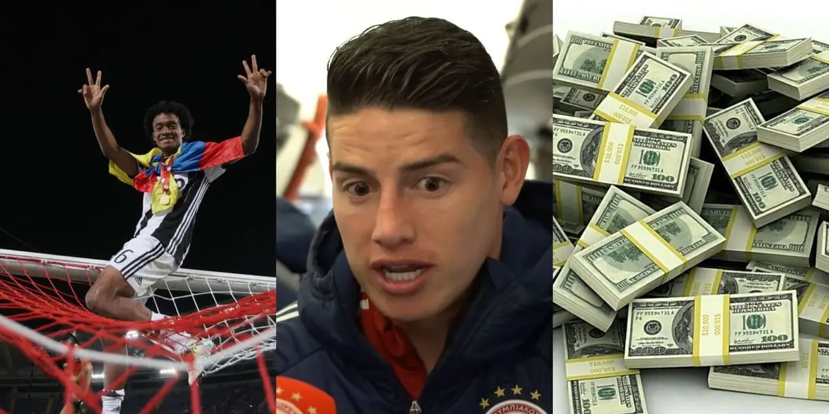 Juan Guillermo Cuadrado supera a James Rodríguez a nivel de sueldo en la actualidad.