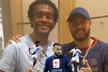Juan Guillermo Cuadrado tuvo un encuentro con Neymar.
