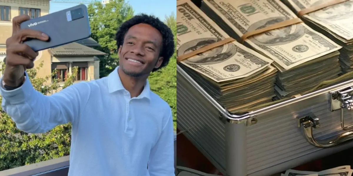 Juan Guillermo Cuadrado tuvo una dura reducción salarial en Italia y ahora enseña en las redes sociales cómo se recupera financieramente.