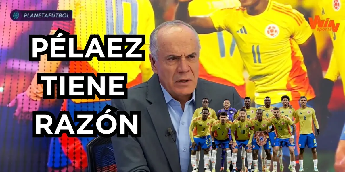 Juan José Peláez habló de la Selección Colombia en Win Sports. Foto tomada de captura de pantalla de Win Sports y FCF.
