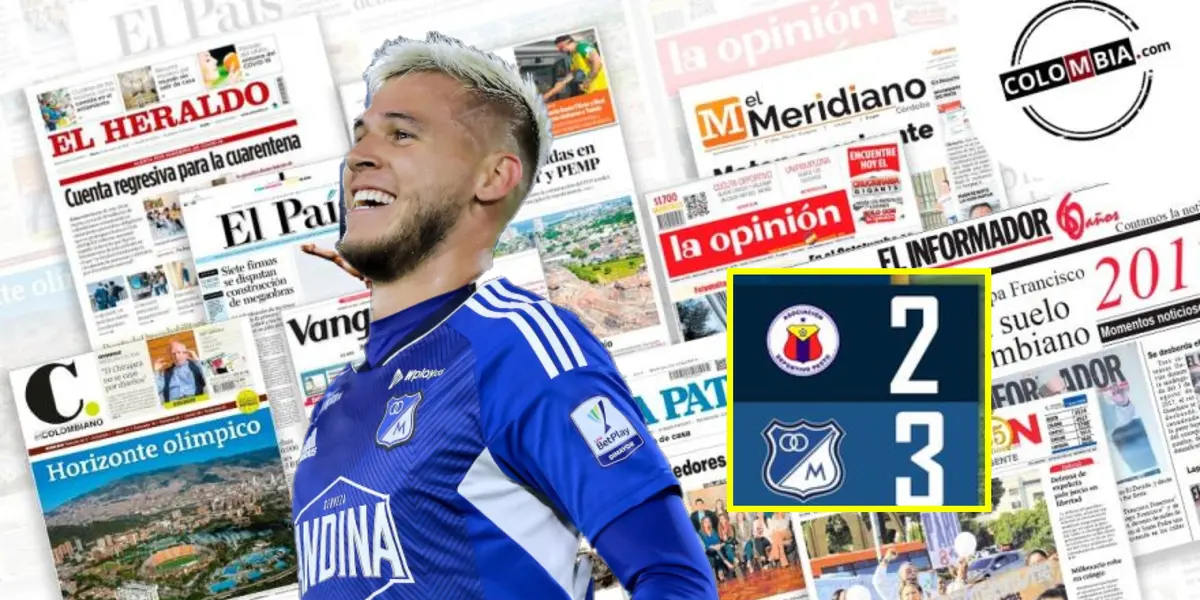 Juan Pablo Vargas de Millonarios- Fotos: Transfermarkt, redes Millonarios, Colombia.com