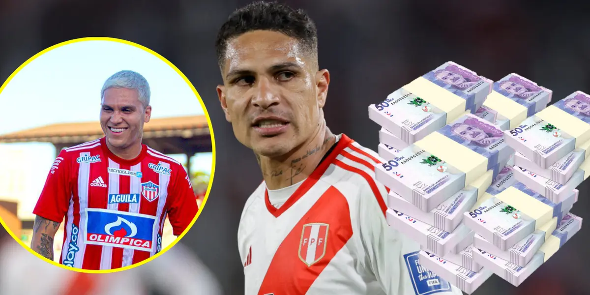 Juanfer ganaba mil millones en Junior FC y el salario de Paolo Guerrero en Perú
