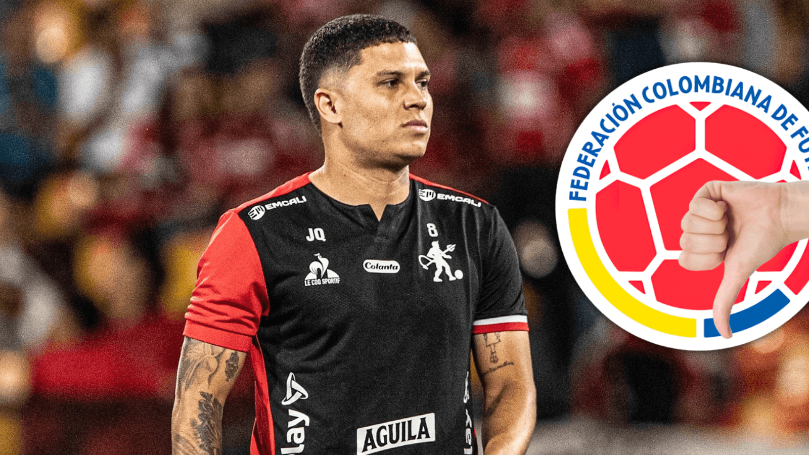 Juanfer Quintero se pierde los partidos de Colombia por lesión en la rodilla derecha. Foto: América de Cali y Escudoteca