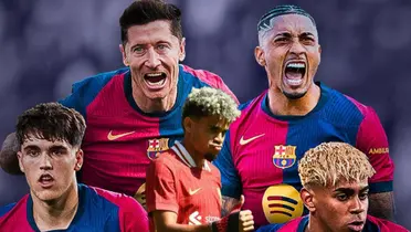 Jugador del Barcelona le lanza advertencia a Luis Díaz por posible llegada al club Foto: FC Barcelona y LFC