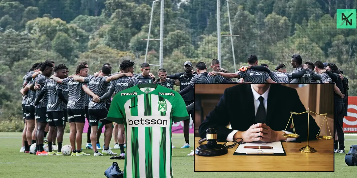 Jugadores de Atlético Nacional en un entrenamiento