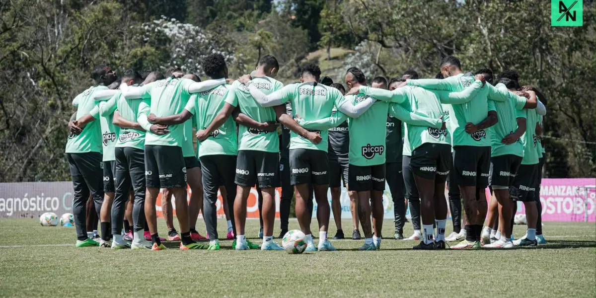 Jugadores de Atlético Nacional. Foto: redes de Atlético Nacional.