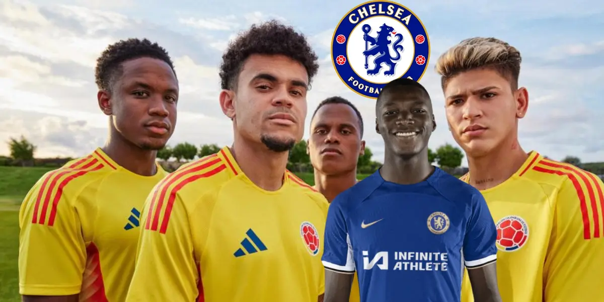 Jugadores de la Selección Colombia y Moisés Caicedo