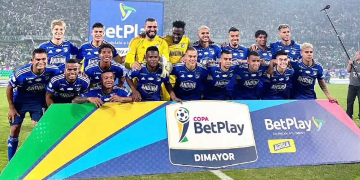 Jugadores de Millonarios. Foto: redes de Millonarios.