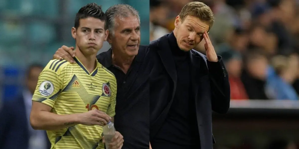 Julian Nagelsmann víctima de lo que le habría pasado a Carlos Queiroz en la Selección Colombia.