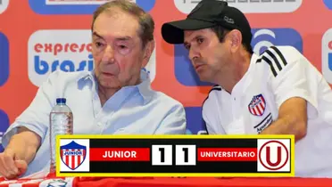 Junior empató 1-1 ante Universitario de Perú por la Copa Libertadores (Fotos: Nuestros Deportes, redes Junior)