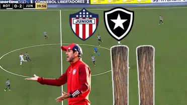 Junior FC jugó contra Botafogo. Foto tomada de captura de pantalla de ESPN y Antena 2