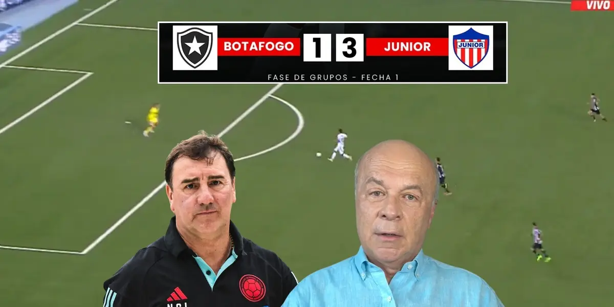 Junior FC le ganó a Botafogo. Foto tomada de El Futbolero Colombia, Gol Caracol y captura de pantalla de ESPN.
