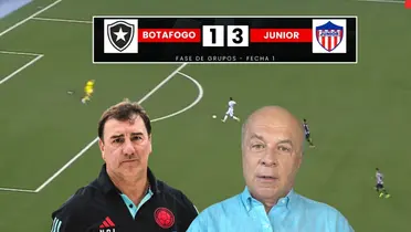 Junior FC le ganó a Botafogo. Foto tomada de El Futbolero Colombia, Gol Caracol y captura de pantalla de ESPN.