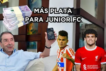 Junior FC recibirá una importante suma gracias a Luis Díaz.