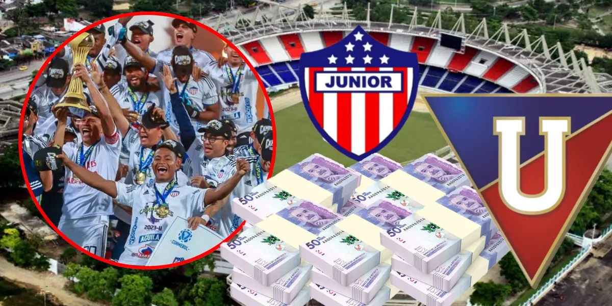 Junior ganó $1,9 mil millones por liga colombiana y esto recibió Liga de Quito