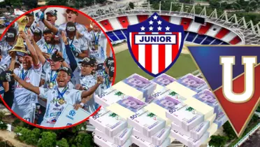 Junior ganó $1,9 mil millones por liga colombiana y esto recibió Liga de Quito  