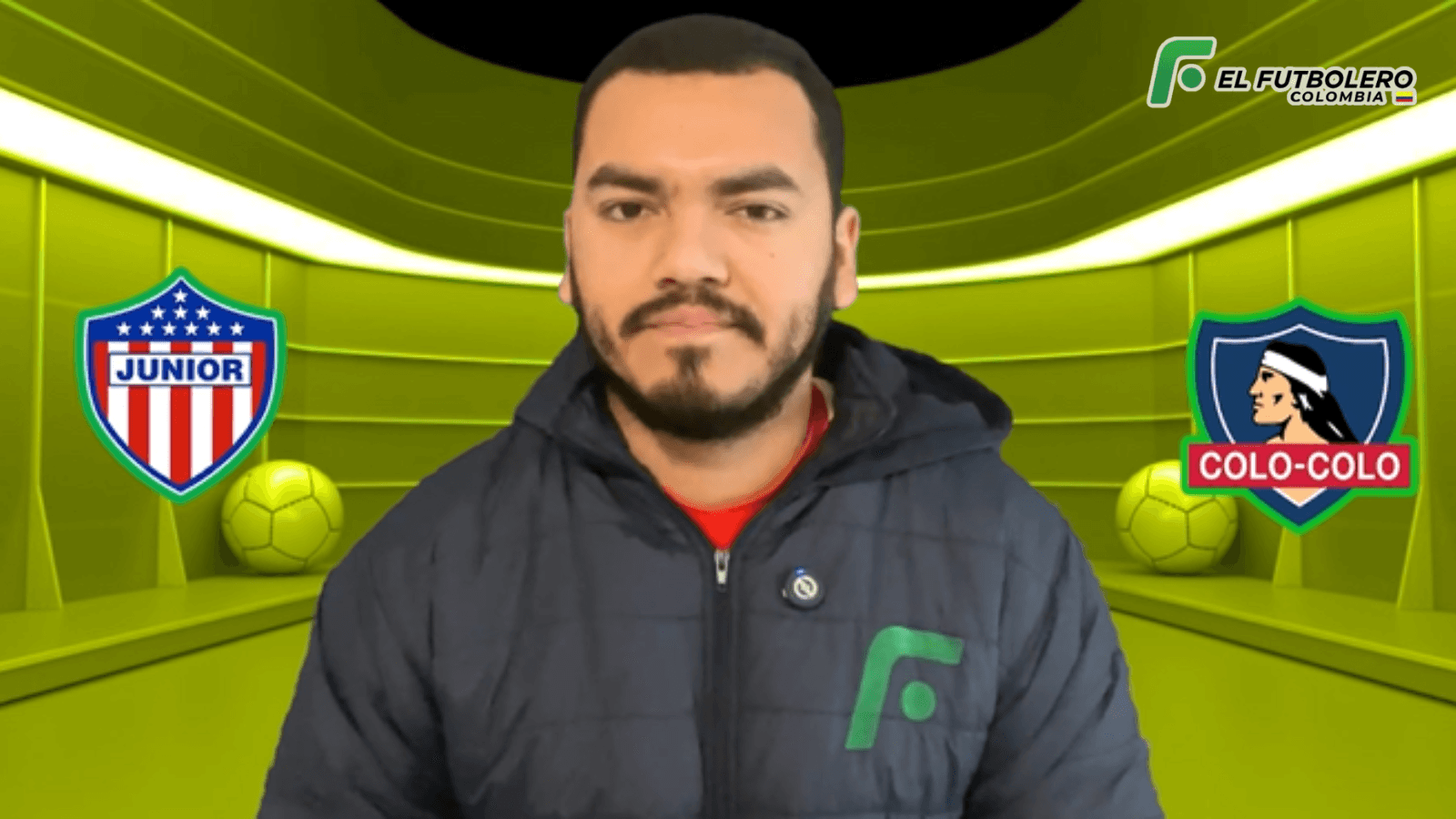 Junior vs Colo-Colo Foto: Captura de El Futbolero