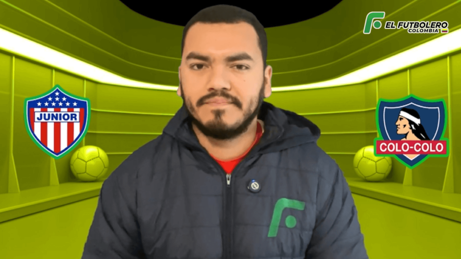 Junior vs Colo-Colo Foto: Captura de El Futbolero