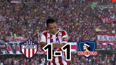 Junior vs Colo-Colo Foto: Captura de ESPN, Escudoteca y El Heraldo