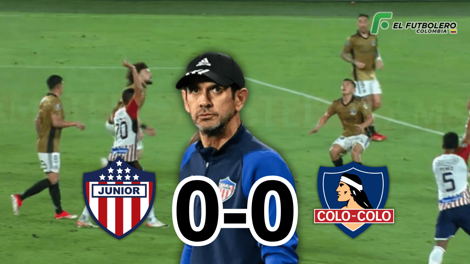 Junior vs Colo-Colo Foto: Captura de ESPN y Escudoteca